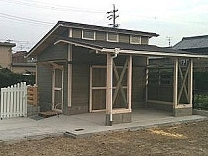 キットガレージ ミニハウス 犬小屋ドックハウス 組み立て家具 愛犬共存住宅 店舗設計ならｋｗｓ